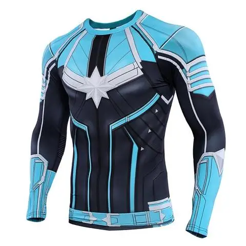 REEDOT Пользовательский логотип Капитан MARVEL BJJ RASHGUARD