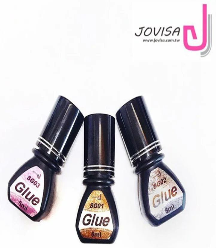 Jovisa Private label Fast drying low fume seconds strong bonding adhesive for eyelash extension professional