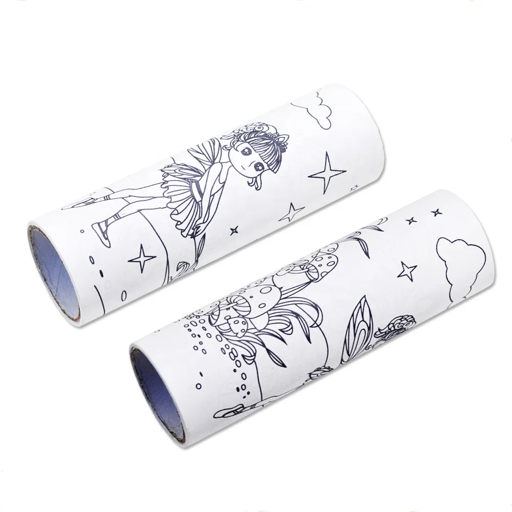 2019  kid educational self adhesive sticker coloring book paper roll for family