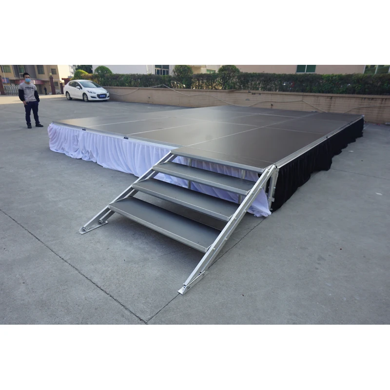 stage flooring material portable aluminum stage stairs stage podium