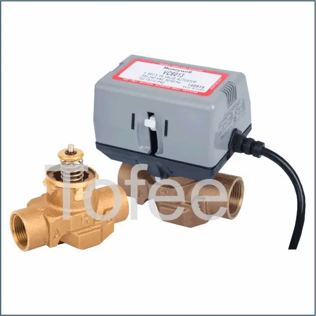 Автоматический контрольный моторизированный трехколесный клапан