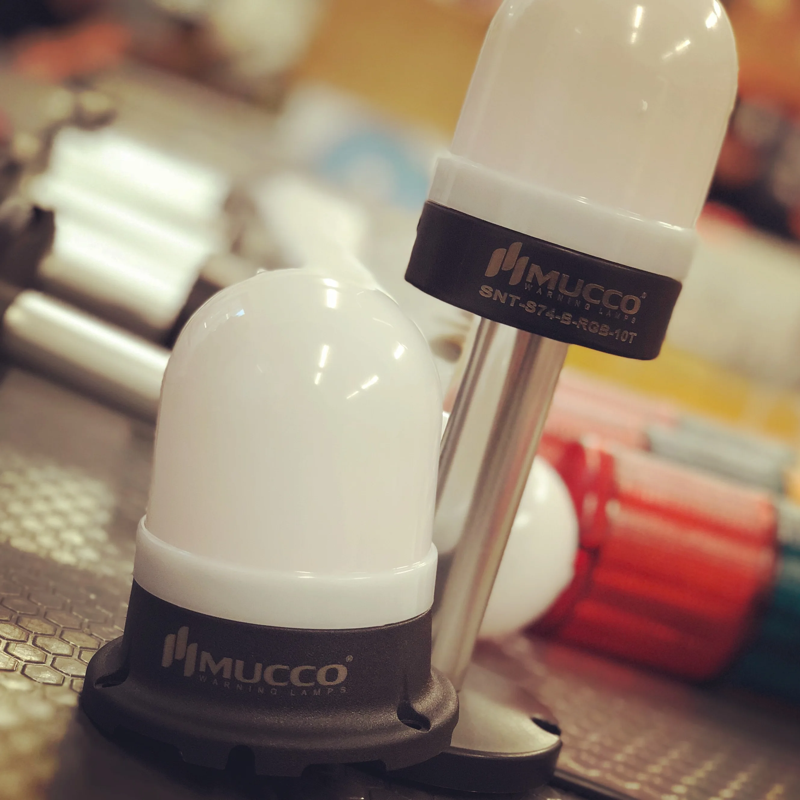 6 Melody High Sound Flashing Strobing Rotary Steady 4 different colors with RGb LED Technology RGB Warning Light With 10 cm Tube