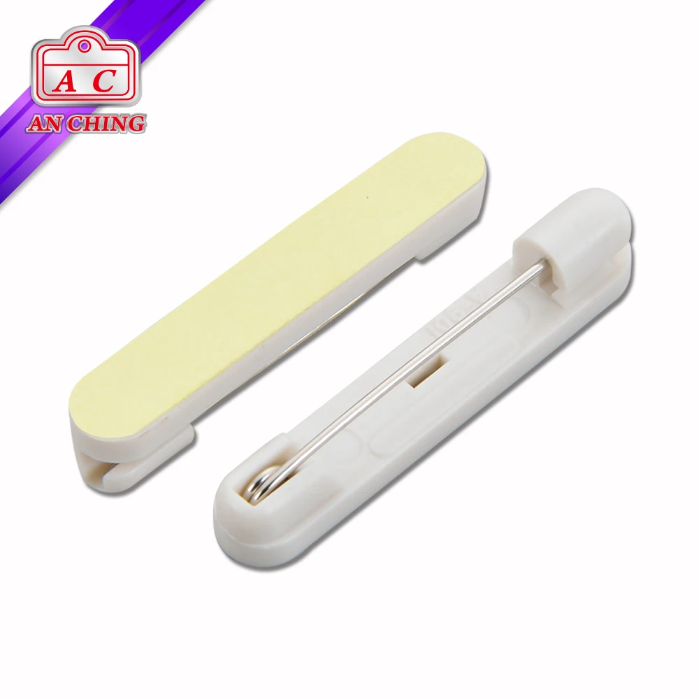 Alligator Plastic Badge Clip Holder w/ Safety Pin