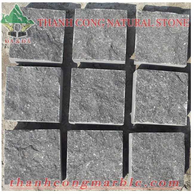 Bluestone Cubic Pavers 10x10 15x15 Natural Stone Cube Grey Limestone Walkway  Sidewalk Paving