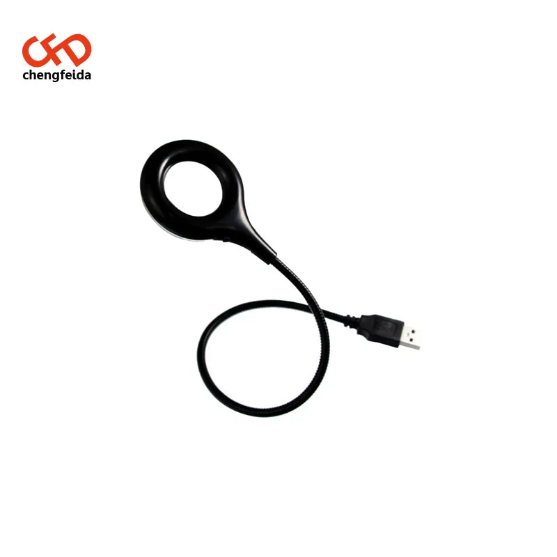 
Flexible Portable White USB 18 LED Book Reading Bright Light Lamp Magnifier Table Desk Lamp For Laptop 