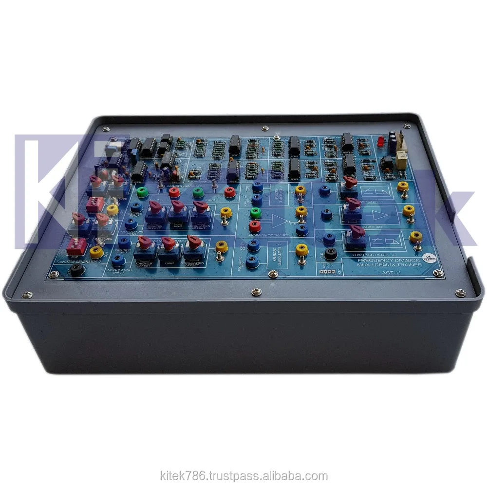 Frequency Division Multiplexer/Demultiplexer Communication Trainer for Communication Lab Training