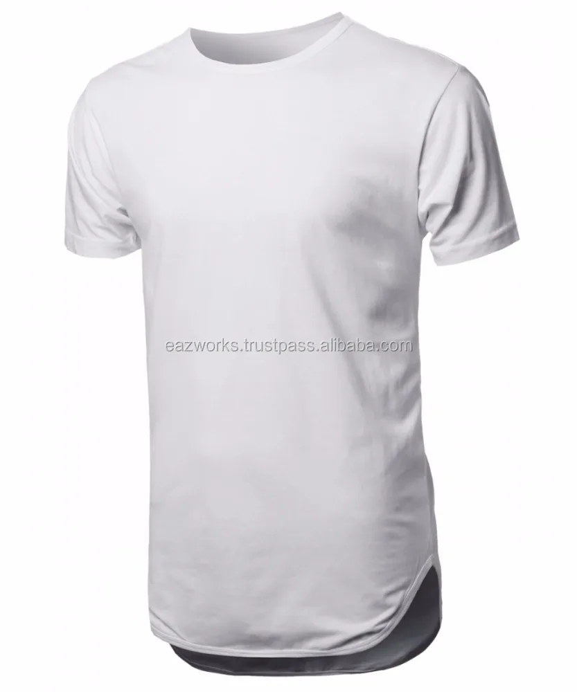 
Mens Round Hem Longline T Shirt 