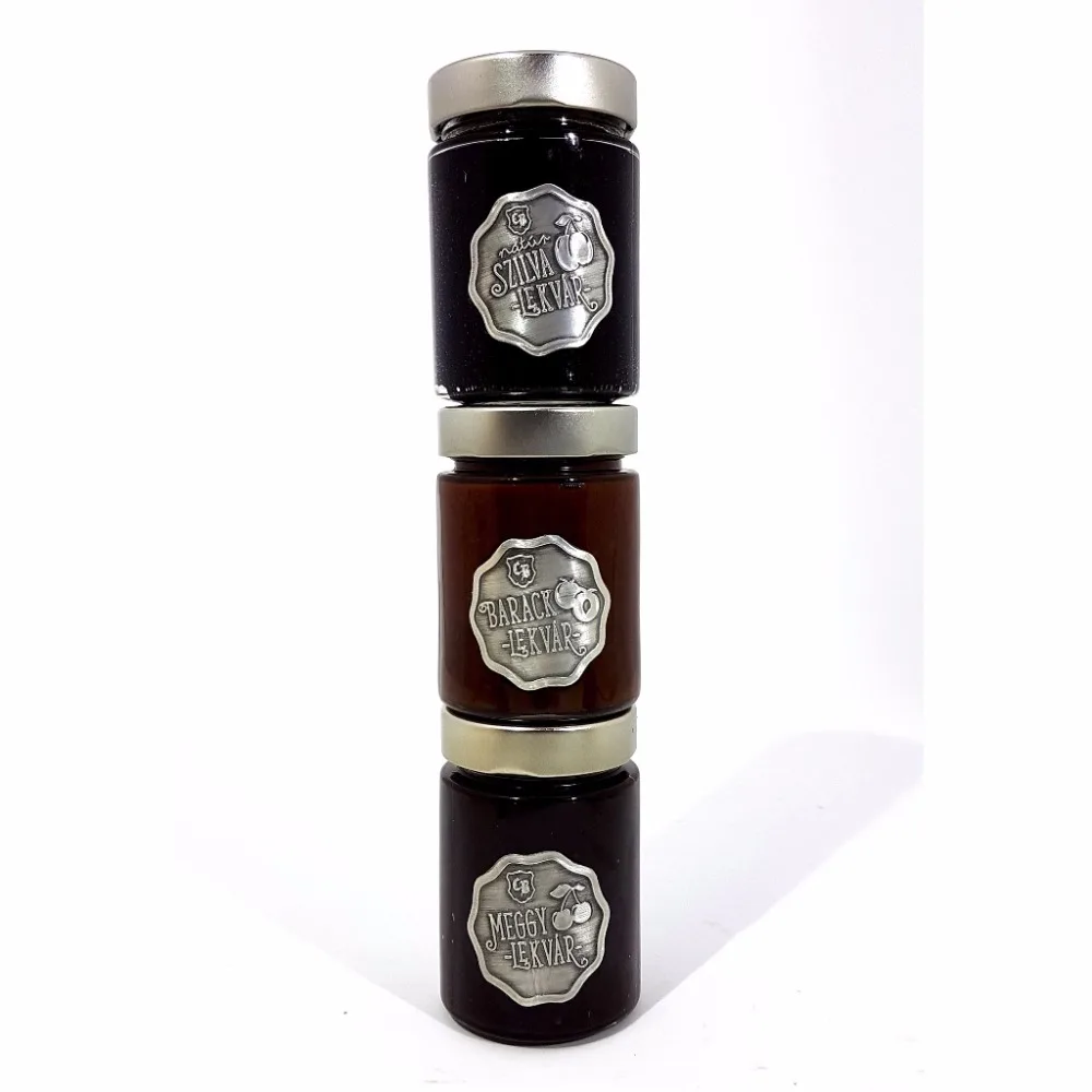
metal adhesive sticker for jam honey and premium food products 