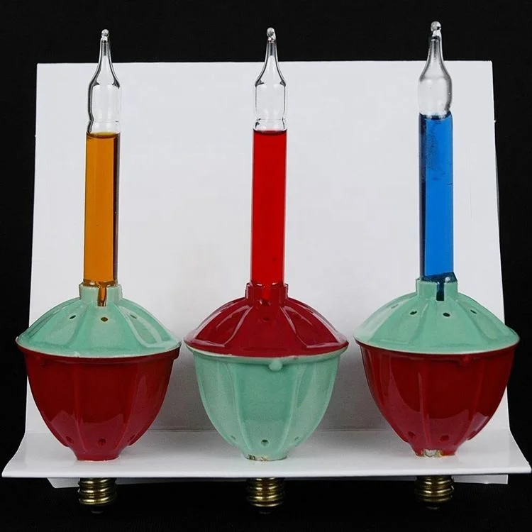 
Replacement Incandescent Bubble Light Tubes for Christmas light trees 