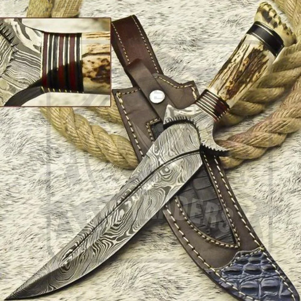 DT-18-SK191 нож из дамасской стали