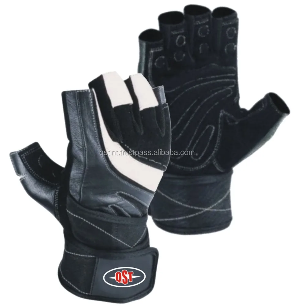 Breathable Cowhidegym Training Gloves Weight Lifting Gloves Fitness Long Wrist Sports Customized OEM Unisex PK XS to XXL