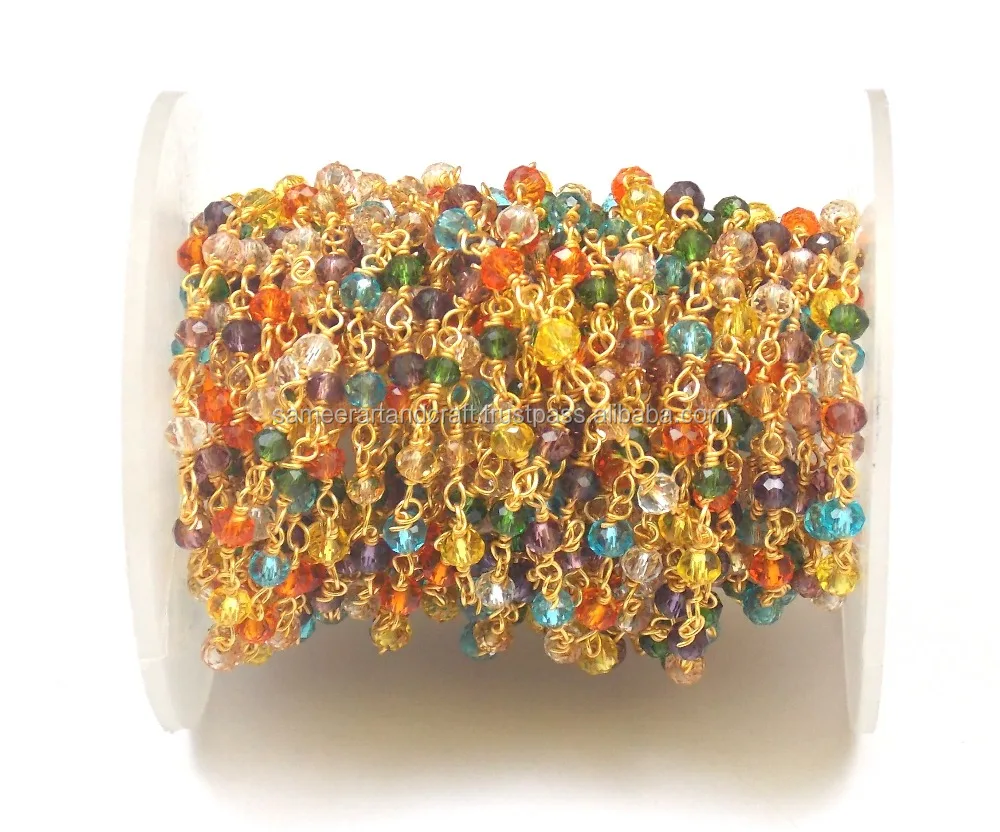 Multi stone quartz 925 sterling silver Natural Layered Waist Multi Gemstone wire wrapped rosary Coin Charm chain