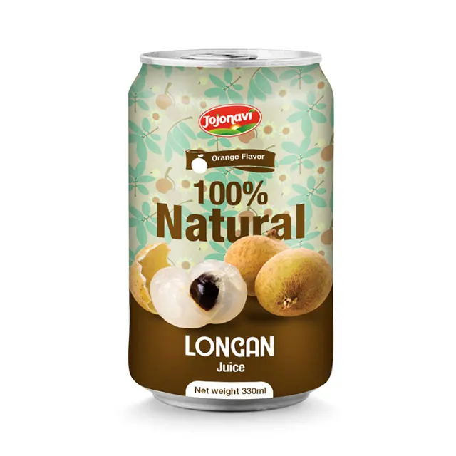 Fruit juice in canned 330ml Longan Juice With Orange flavor OEM coconut water