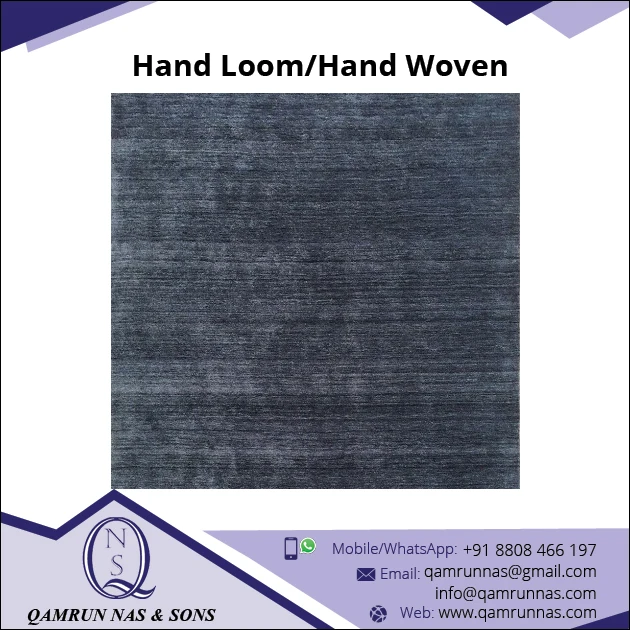 Best Quality Durable Plain Handloom Woolen Carpet for Sale