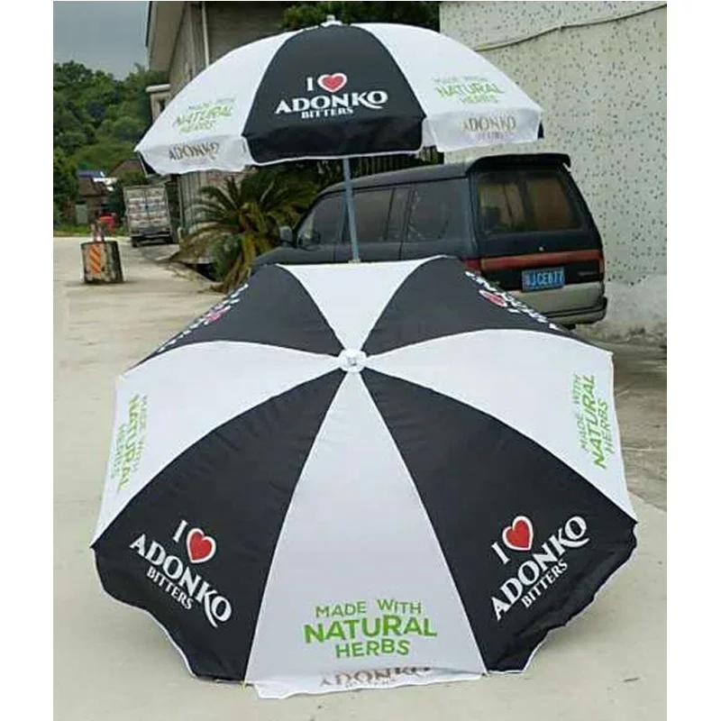 
Guangzhou factory promotional outdoor advertising beach umbrella with custom logo 