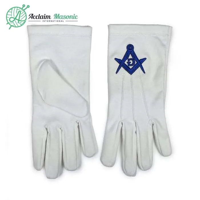 Masonic Freemason Uniform Cotton with Blue Square Compass