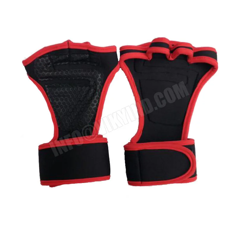  Fitness Sports Weightlifting Gloves Silicone Anti-slip Workout Half Finger Gymnastics Grips Hand Palm