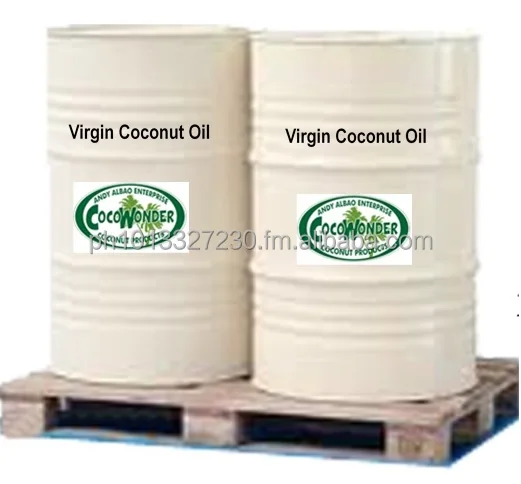 
200 liters Steel Drum RAW VIRGIN COCONUT OIL Certified Organic by USDA/NOP, EU 7 JAS 