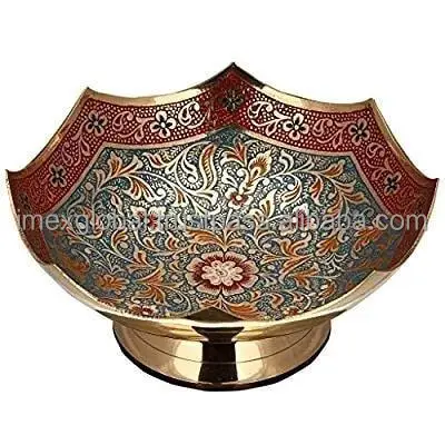 BRASS BOWL DECORATIVE DESIGN FRUIT SERVER BOWL HIGH QUALITY AND BEST MANUFACTURING IN CHEAP PRICE BEST SELLING SERVING BOWL