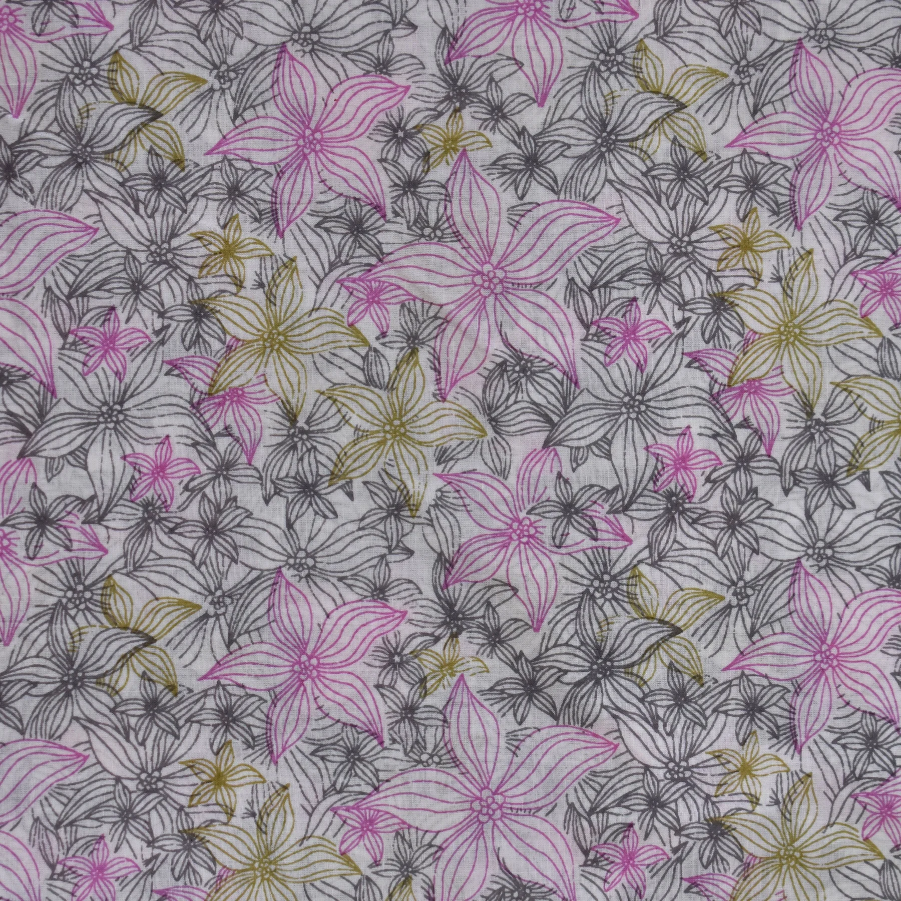 Indian Customize Handmade Block Floral Printed Cotton Fabric High Strength Personalized  Home Decorative Clothing Wholesale