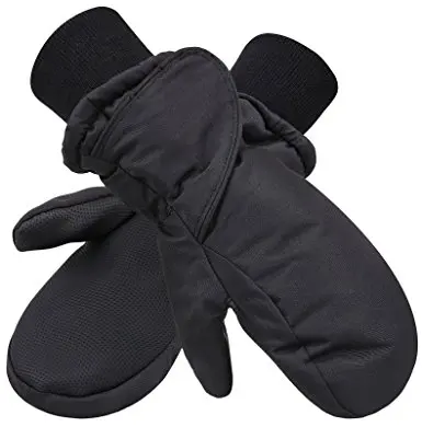 Ski Mitten gloves Winter Gloves 30F Coldproof Thermal Water Resistant Deerskin Suede Leather Snow Ski Gloves Custom