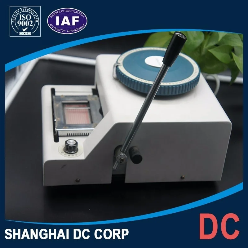 Low Price High Quality Manual PVC Plastic Card Embossing Machine