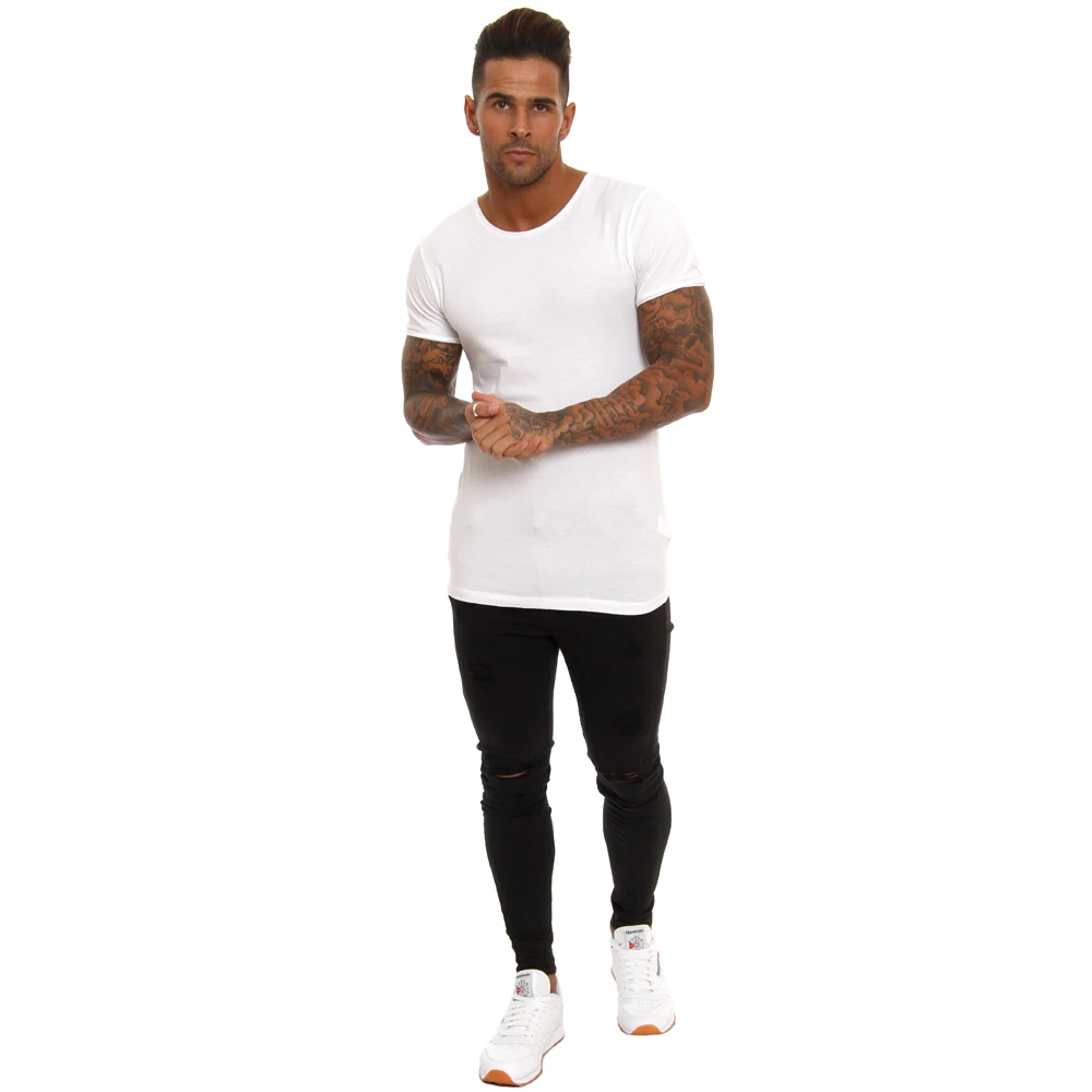 OEM  fit gym sportswear skin custom logo muscle tight t shirts for men cheap