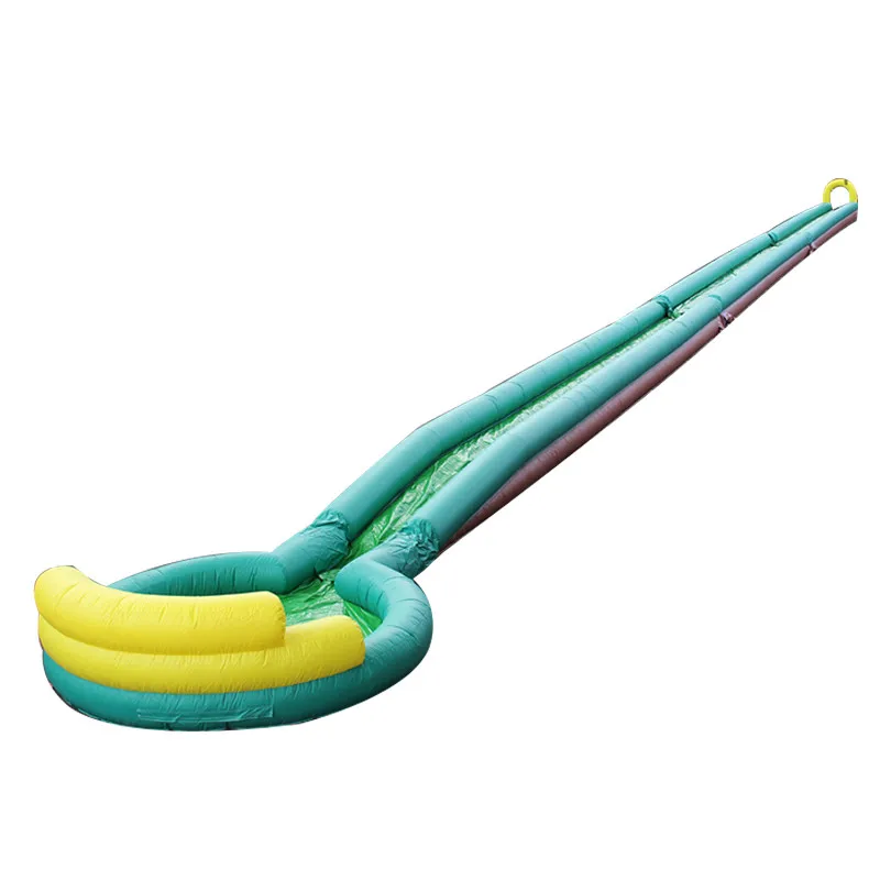 Wholesale inflatable 400m city slide with water pool