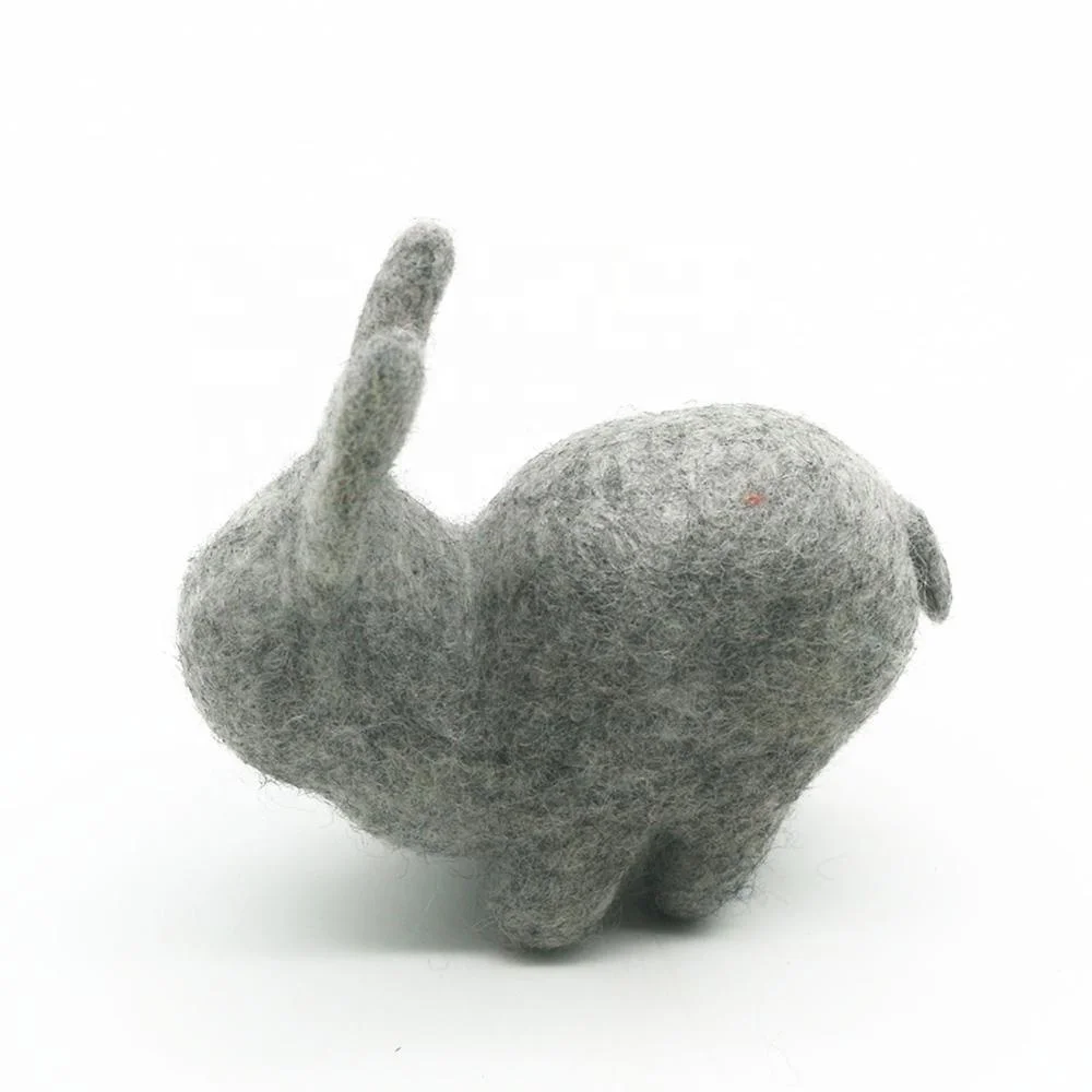 Zealand Wool Hand-felted by Nepalese Women Artisans Educational Stuff Bunny Easter Decorations FYND-021 Blind Rabbit 100% New NP