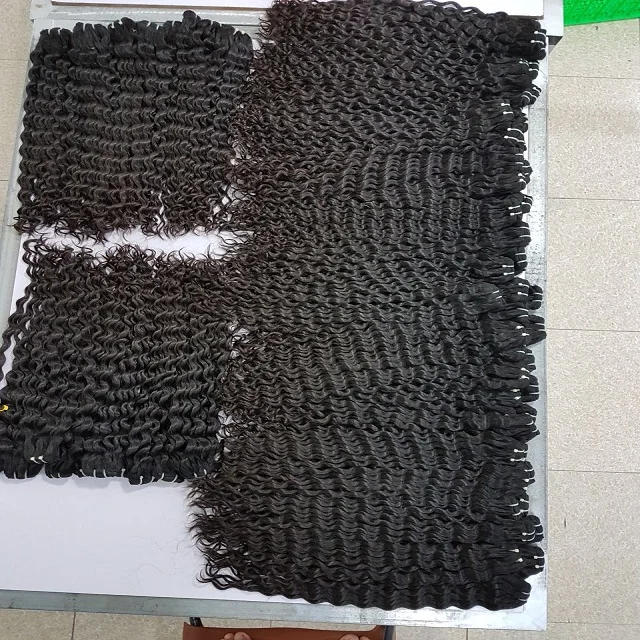 Best Curly and Wavy Vietnamese Hair Extension for hair business 100% virgin cuticle aligned hair extensions
