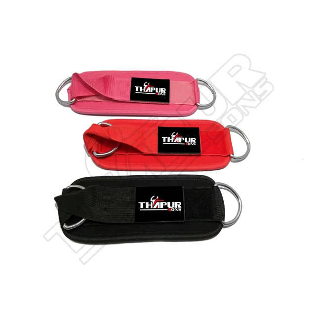 Wholesale Gym Custom printed Exercise gymnastics Ankle Straps resistance bands