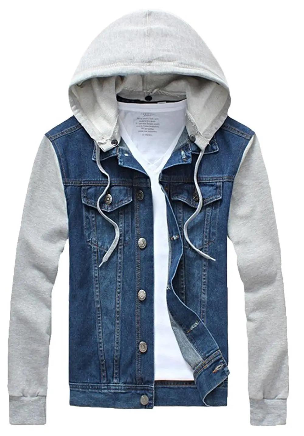 Oversized Wholesale Denim Jackets Men Custom Made Outwear Winter Fashion Street Style Jacket