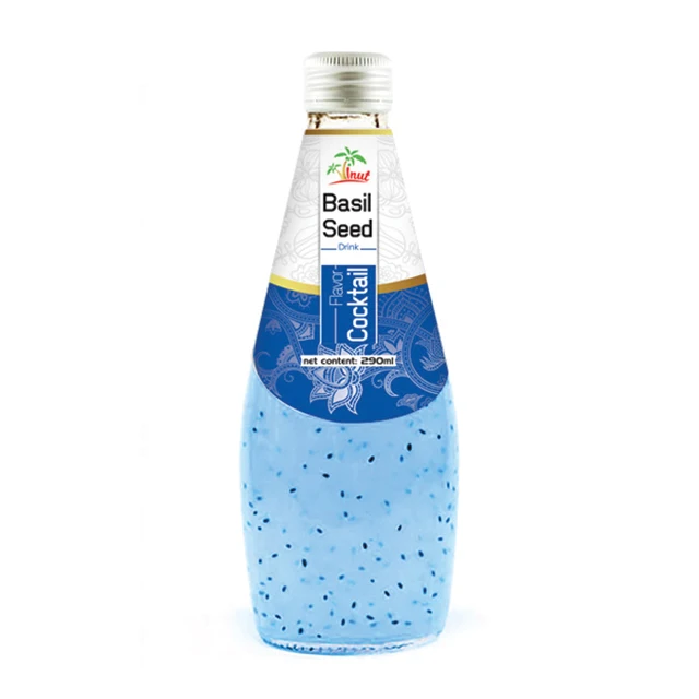 
Basil Seed Drink with Pineapple flavour OEM private label Basil seed drink juice VINUT brand 