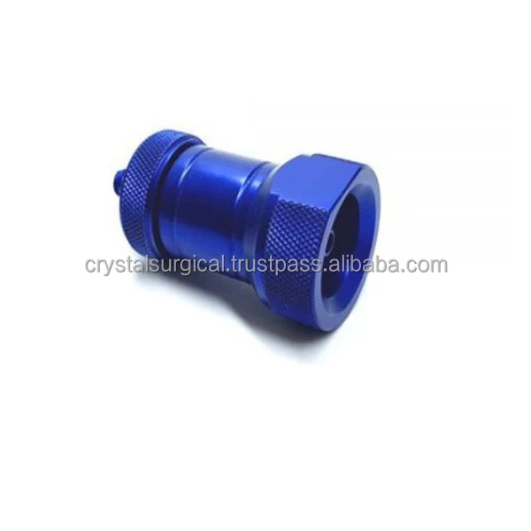 Medical Tube Connector For Luer Lock Cannula Plastic Surgery Liposuction Accessories Female Aluminium Luer Lock Needle Connector