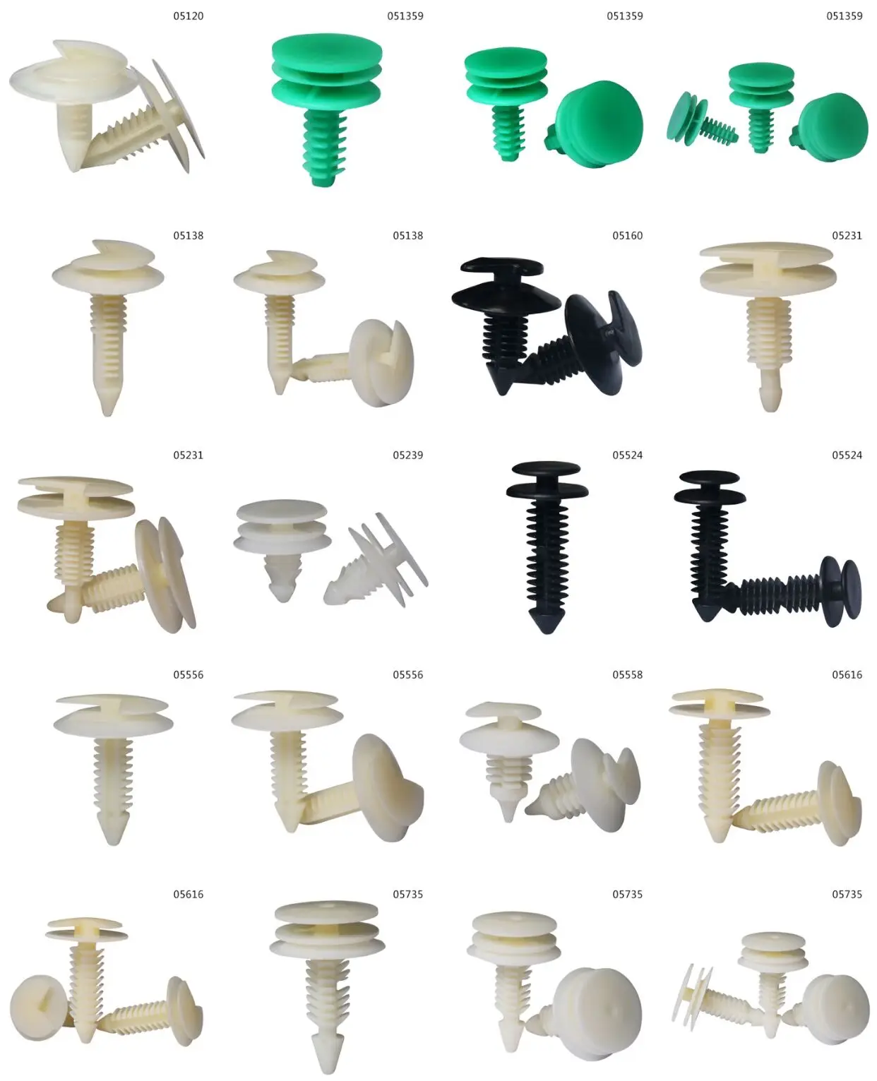 Factory supply retainer auto  clips and fasteners  automotive christmas pine tree clipsPlastic rivets Auto body clips061338