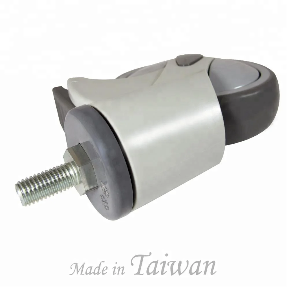 CCE Caster 125mm Rubber M12 Thread Medical Bed Caster Wheels