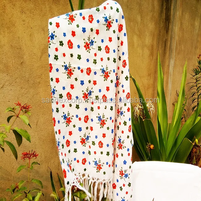 Hawaii Beach Vacation Women Sexy Dress Ladies Sarong Bikini Cover Up Backless Wrap Print Crossed Beachwear Exporter in India.