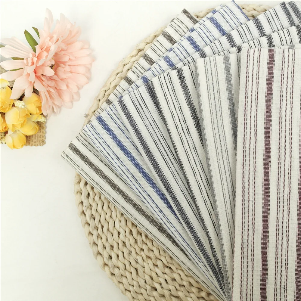 2019 breathable  cotton linen blend fabric woven for clothing use cotton linen stock lot