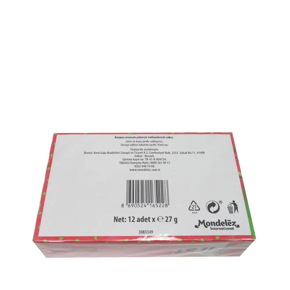 
HALAL FIRST SENSATION CHEWING GUM IN ENVELOPE PACKAGE 