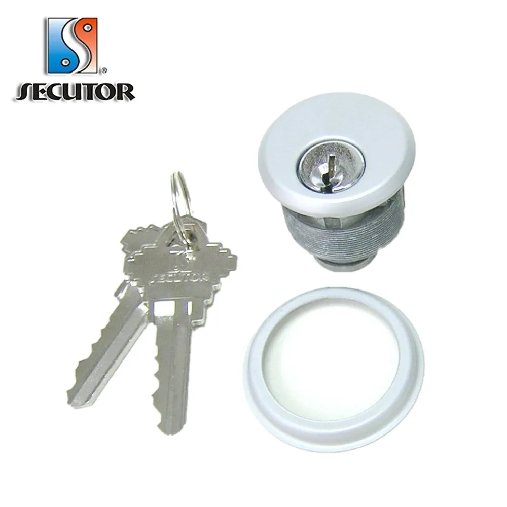 Global Door Controls Double Zinc Mortise Cylinder in Aluminum