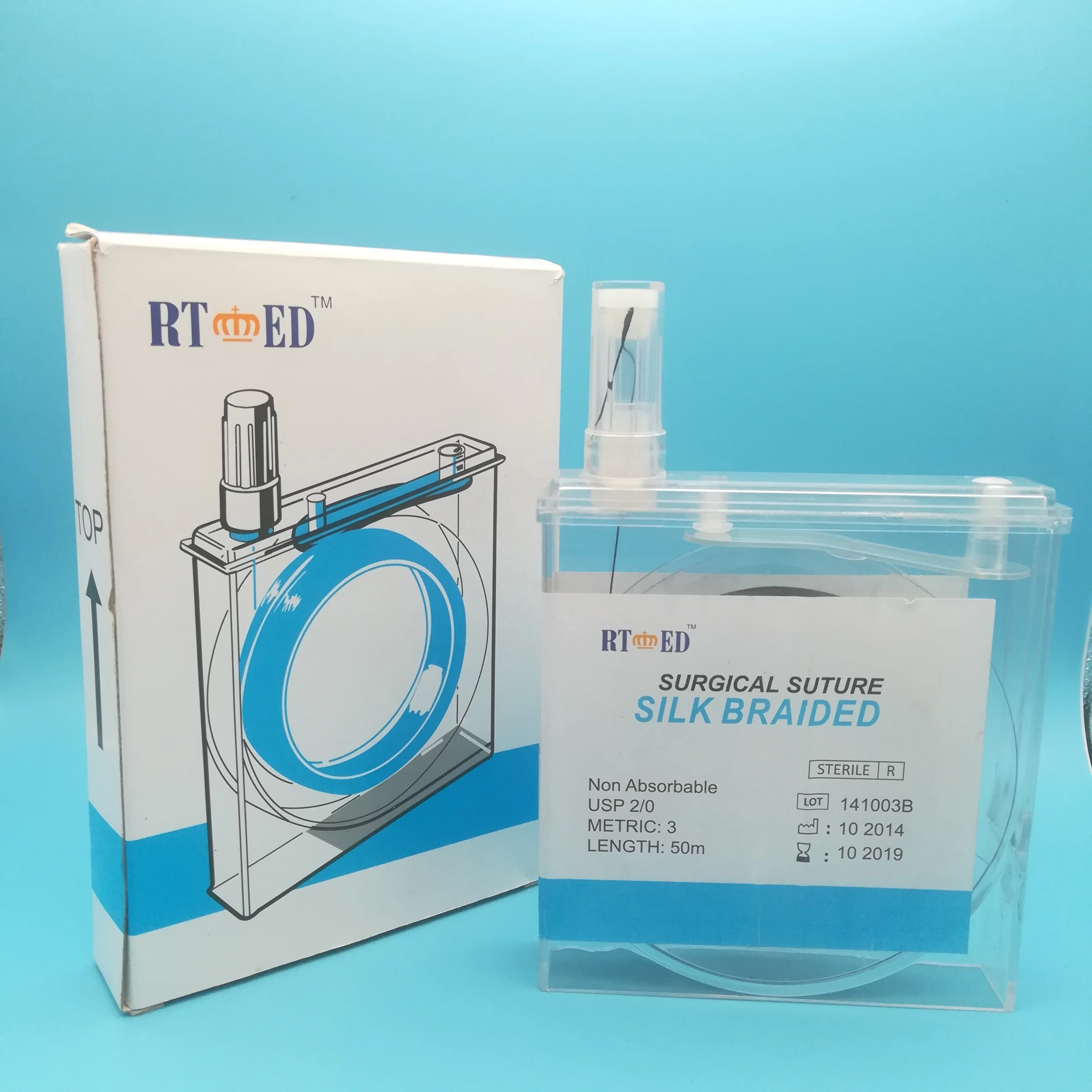 Заводская цена, черная шелковая кассета для ветеринарии с сертификатом ISO, CE