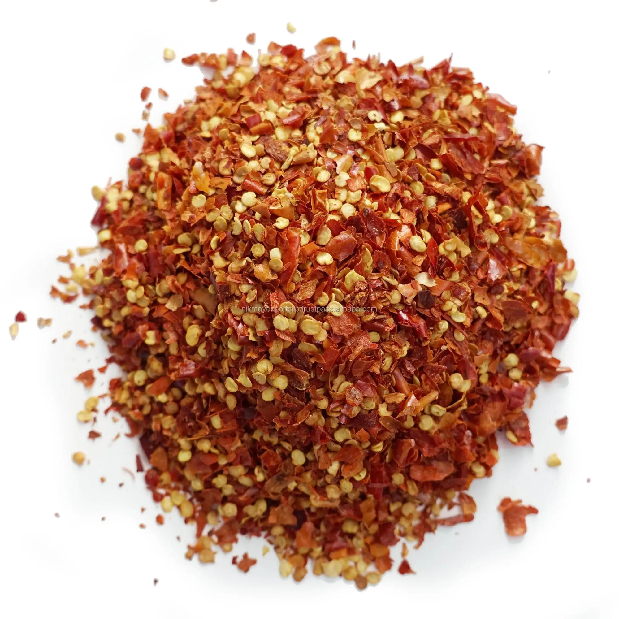 
DRIED CHILLI FLAKES/ CRUSHED / PIZZA CUT ORIGIN INDIA FROM NIK-MAY EXPORTS LLP 