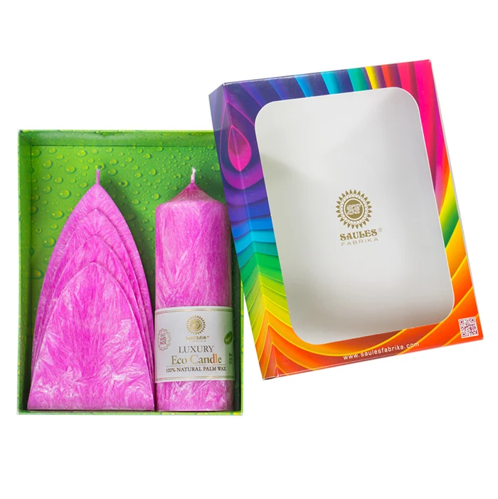 2018 New Elegant Candle Gift Set for Women Birthday Christmas Best Present 100% Handmade Eco Candles