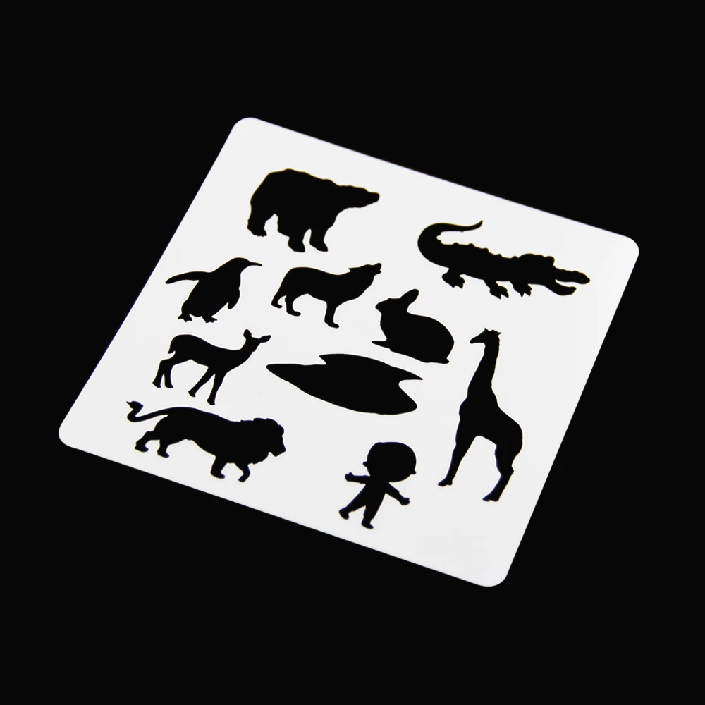 10 pieces packed wholesale custom coffee stencil cartoon for drawing