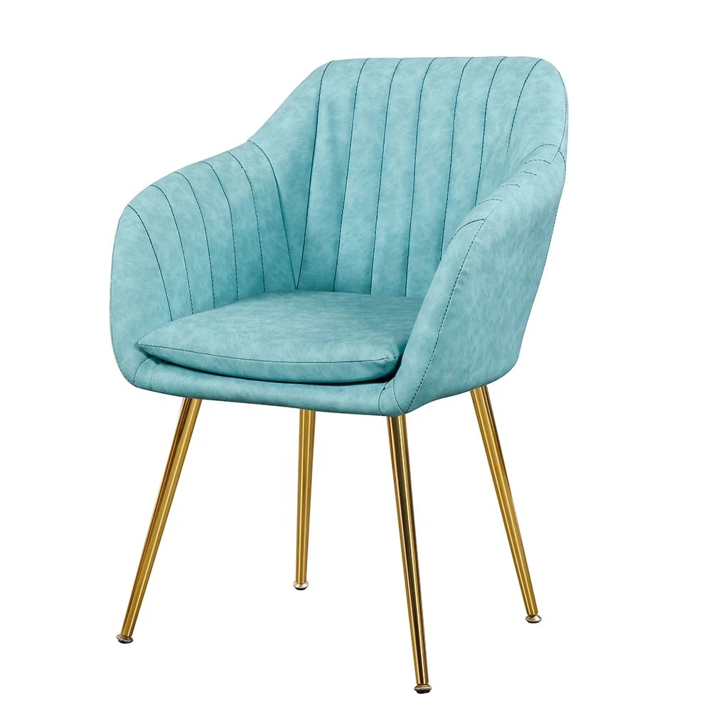 
Langfang Much Furniture Rose Gold Styling Leather Upholstered Dining Chair 