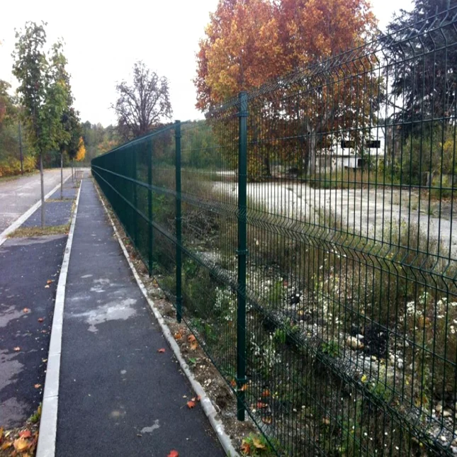 2m*1.8m Green welded wire mesh metal Posts  Fencing for Farm