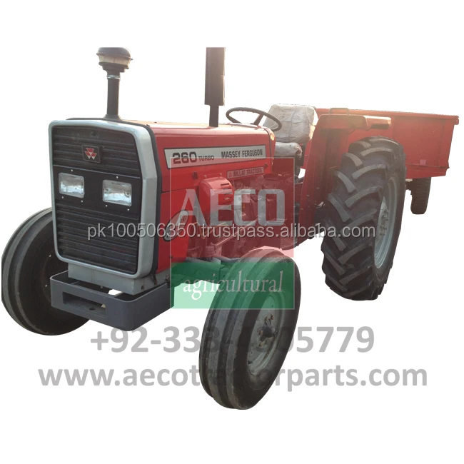 
Hydraulic Tipping trailer with MF tractor 