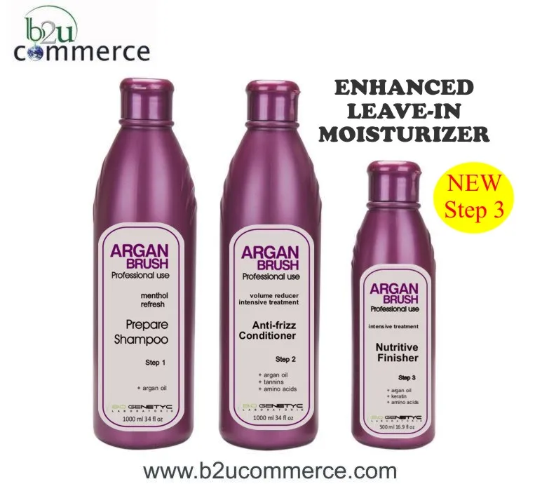 
ARGAN BRUSH - Hair Straightening System - High Quality Brazilian New Keratin permanent straightening hair treatment 