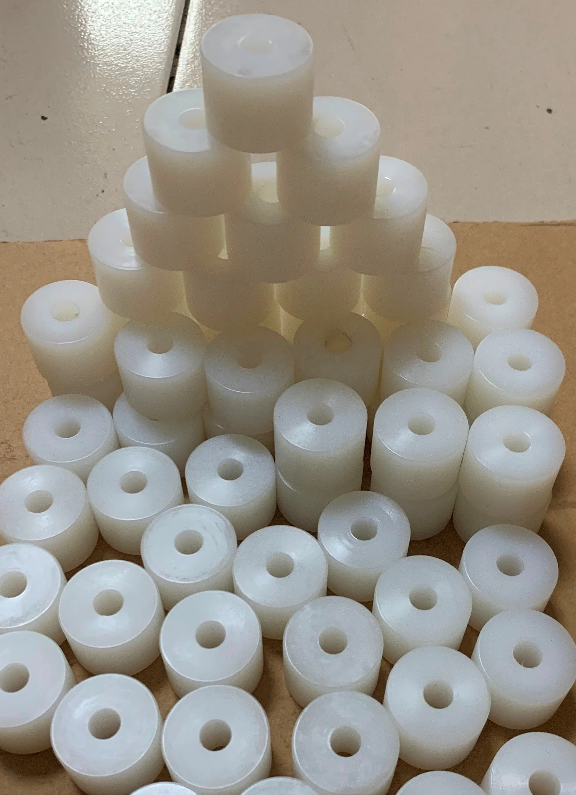 
CNC machining plastic nylon bushing customization service all type of plastic machining 