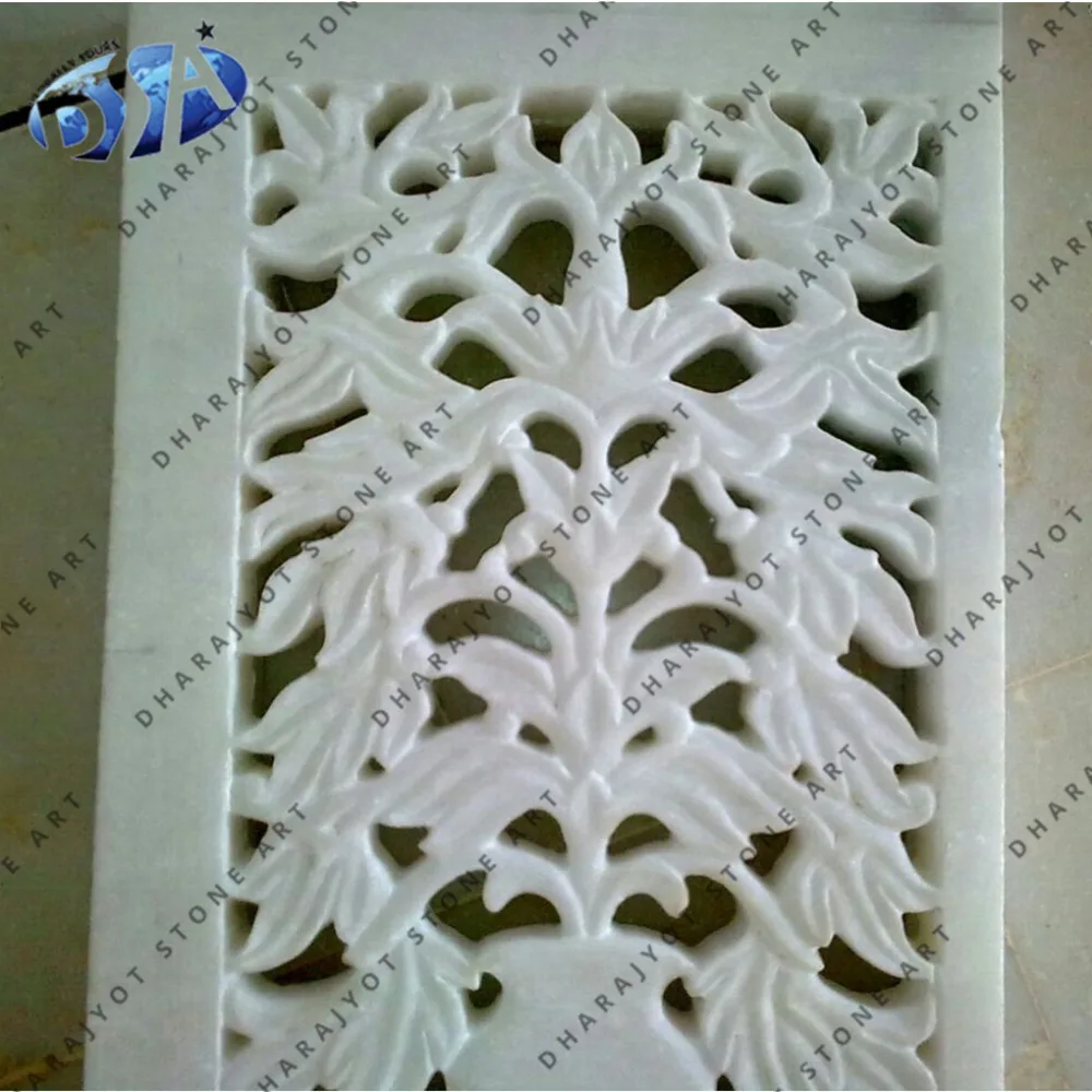 
pure white marble home decor window jali Decor 